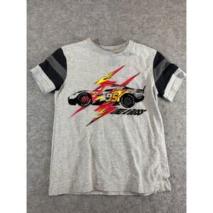 Disney Pixar Cars 3 Lightning McQueen Shirt Boys 7 Gray Like A Boss Graphic Tee
